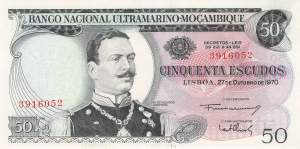 Mosambik p111-5 50 Escudos 1970